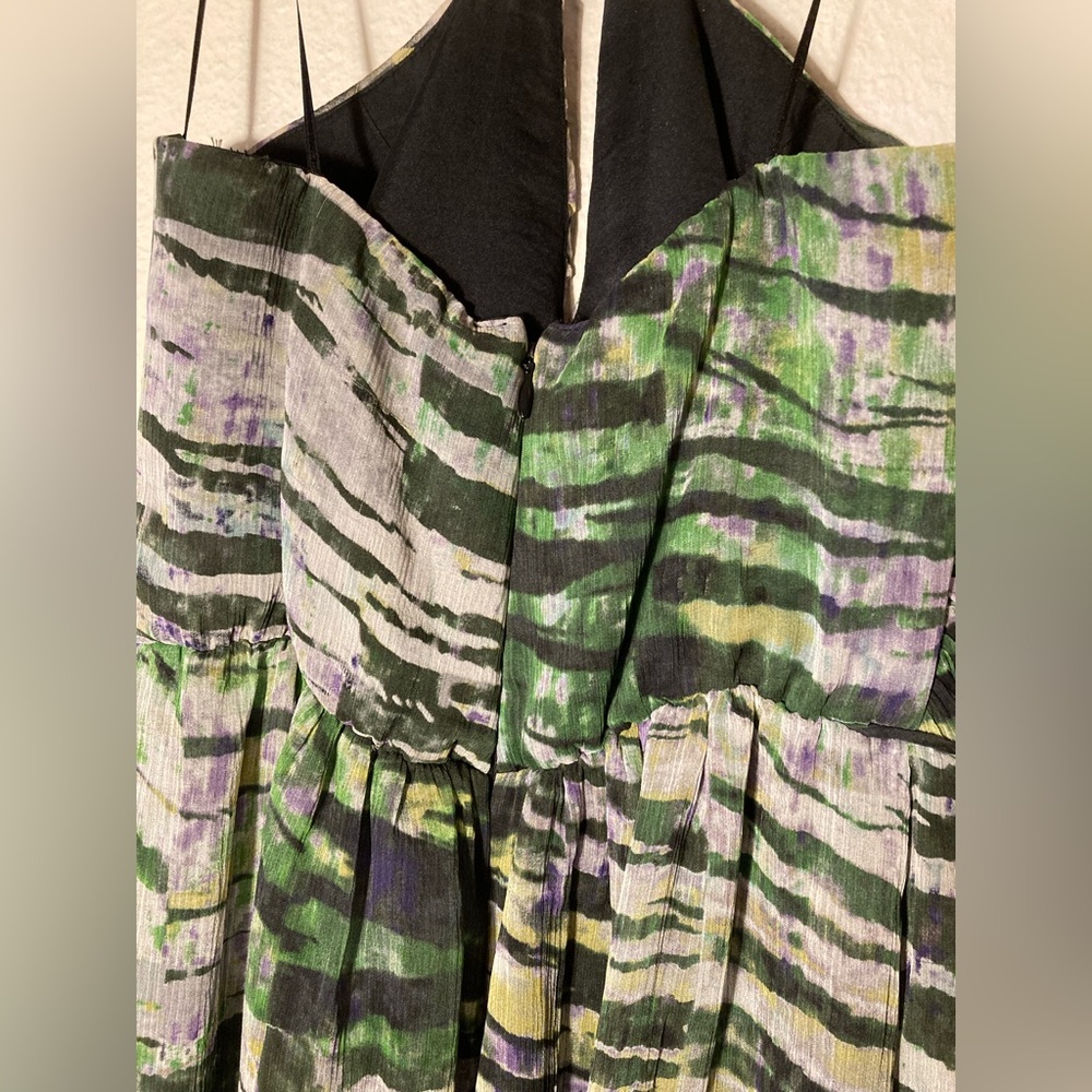 matti m Green and Multicolor Long Dress Size Small - Picture 7 of 11